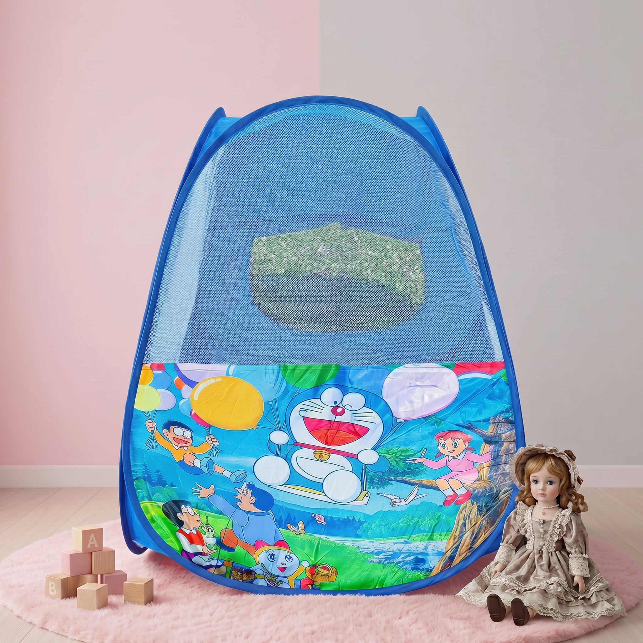 Doraemon Tent Play House with 50 Balls for Kids.