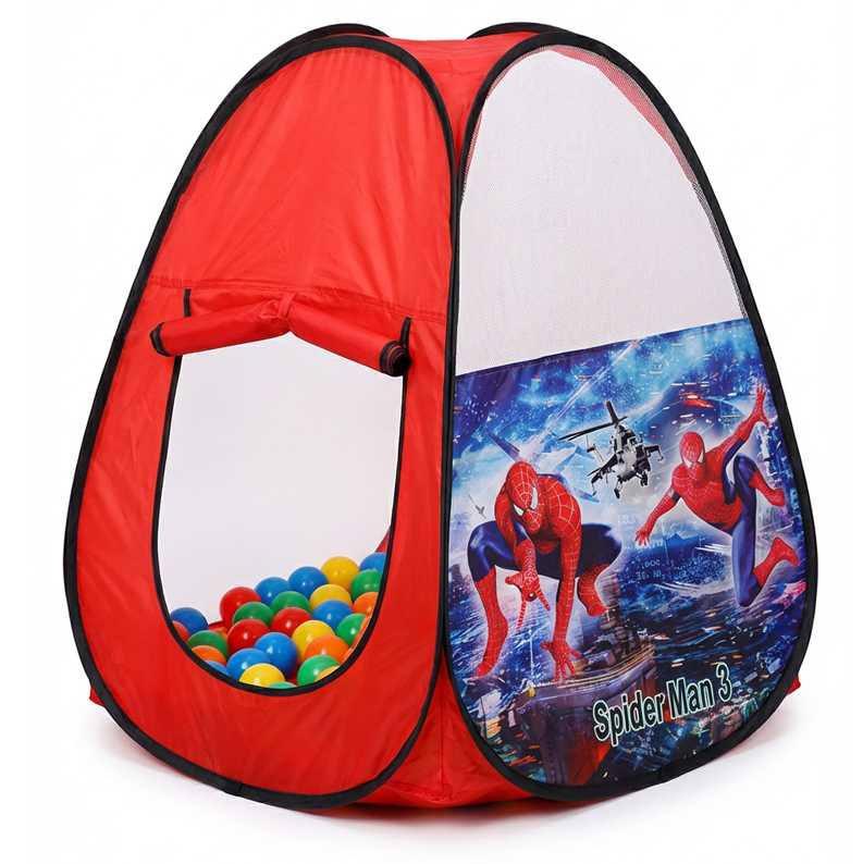 Spiderman Tent Play House with 50 Balls for Kids.