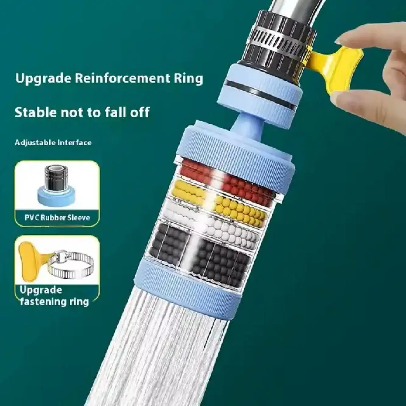 (১ পিস)360 Degree Rotatable 6 Layers Water purifier magnetic filter tap.